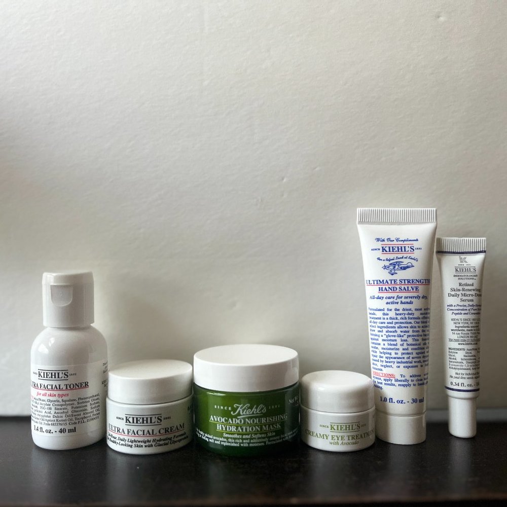 TRAVEL SIZED KIEHL'S COSMETIC BUNDLE ALL UNOPENED AND SEALED